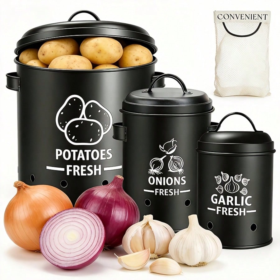 Potato Onion Garlic Storage Bi - огляд і ціна Kitchen Gadgets Organizer