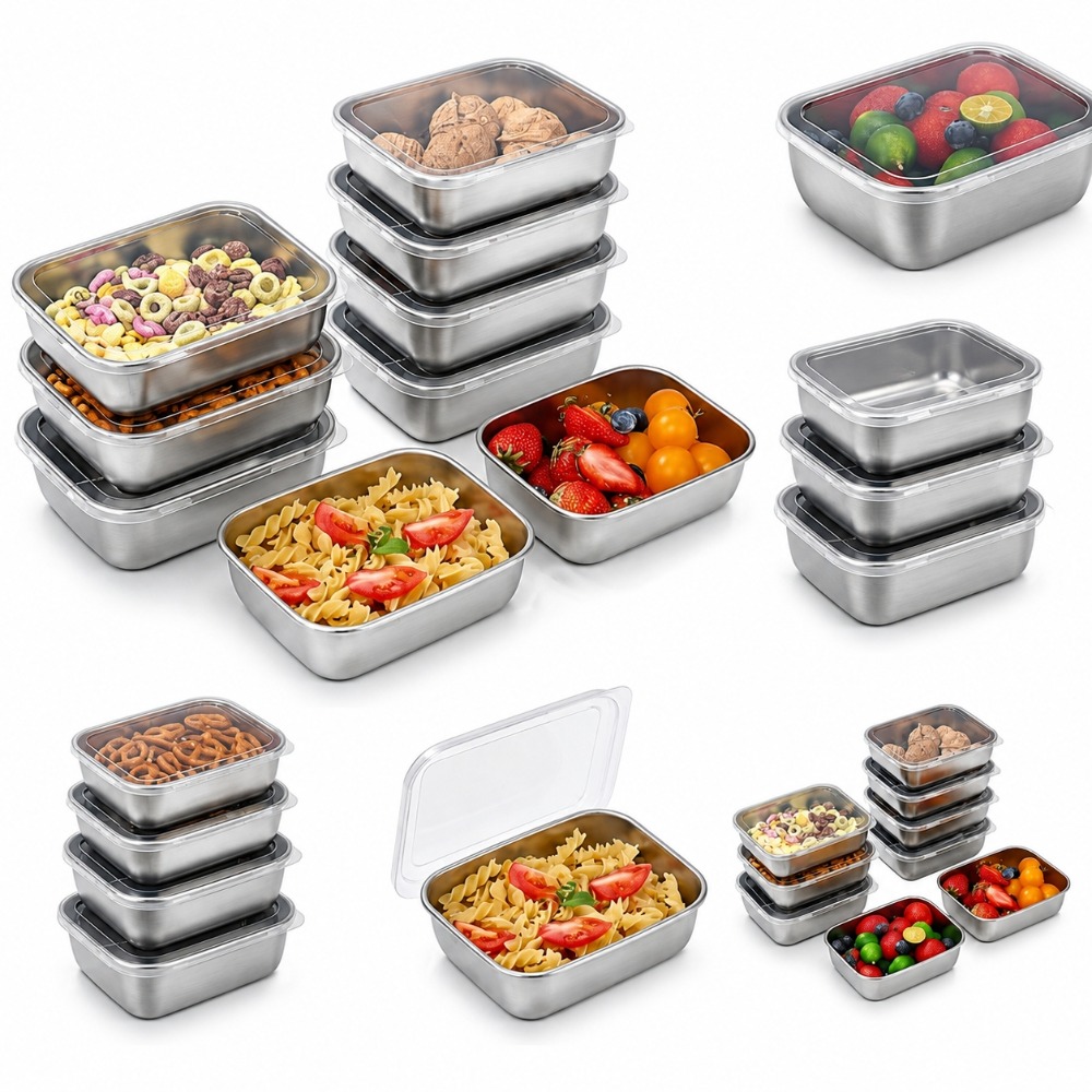 6PCS Stainless Steel Food Stor - огляд і ціна Kitchen Gadgets Organizer