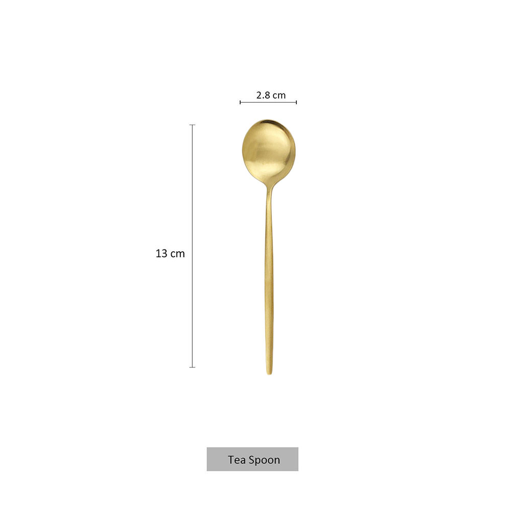 6Pcs Matte Stainless Steel Tea - огляд і ціна Kitchen Gadgets Gold
