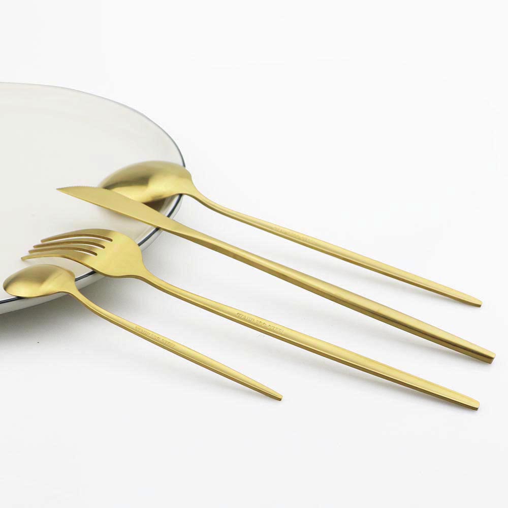 6Pcs Matte Stainless Steel Tea - огляд і ціна Kitchen Gadgets Gold
