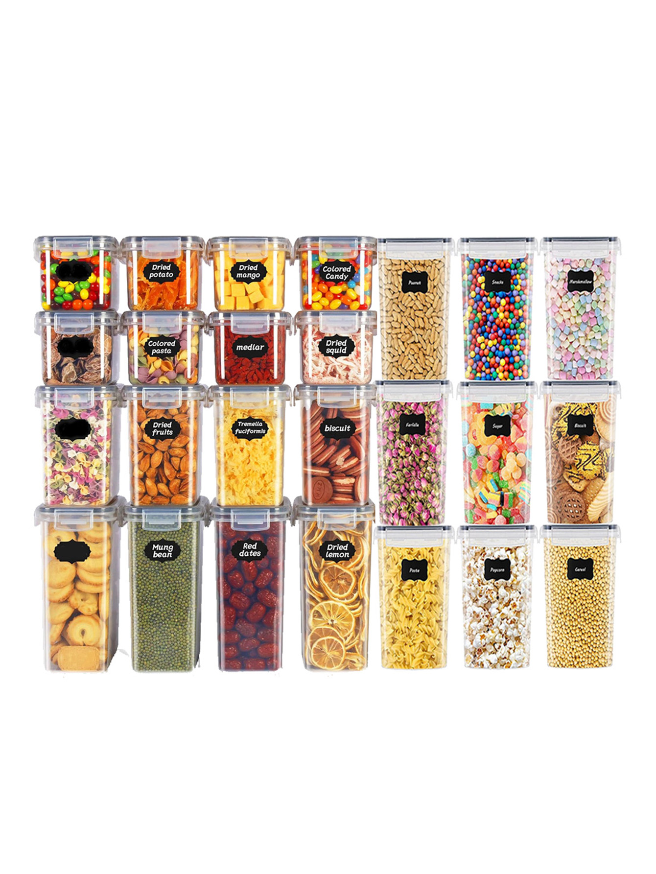 48pcs, Sealed Food Storage Con - огляд і ціна Kitchen Gadgets Organizer